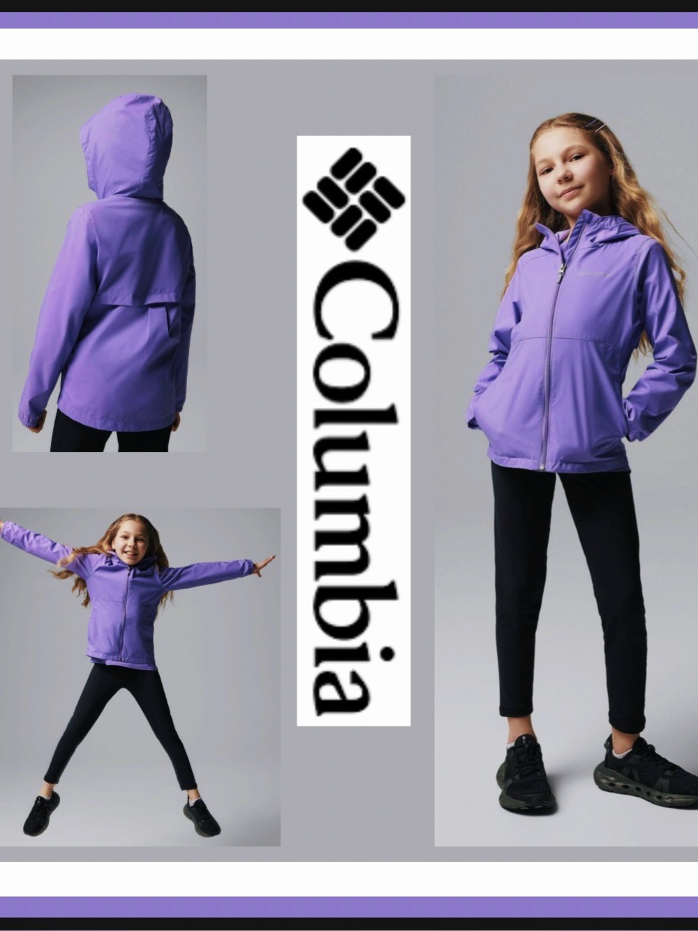 NWT Columbia Switchback II WaterproofJacket in Paisley Purple Size M